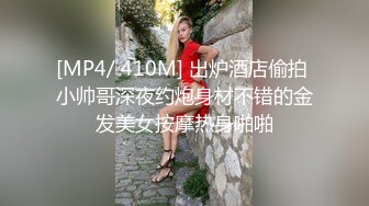 [MP4/ 410M] 出炉酒店偷拍 小帅哥深夜约炮身材不错的金发美女按摩热身啪啪