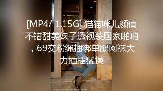 [MP4/ 1.15G] 猫猫咪儿颜值不错甜美妹子透视装居家啪啪，69交粉绳捆绑单腿网袜大力抽插猛操