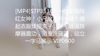 [MP4]STP33362 一脸呆萌网红女神！小尺度福利一波！撩起衣服揉捏柰子，多毛骚逼按摩器震动，浴室洗骚逼，站立一字马展示 VIP0600