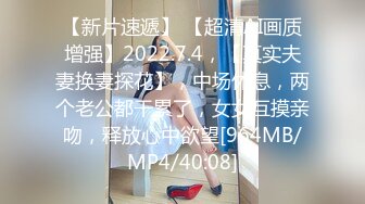 【新片速遞】 【超清AI画质增强】2022.7.4，【真实夫妻换妻探花】，中场休息，两个老公都干累了，女女互摸亲吻，释放心中欲望[964MB/MP4/40:08]