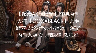 【超清4K版精品】推特原创大神【OOXXBLACK】无毛嫩穴 23岁漂亮小姐姐，浴室内后入骚穴，精彩刺激强推