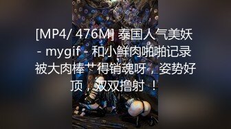 [MP4/ 476M] 泰国人气美妖 - mygif - 和小鲜肉啪啪记录 被大肉棒艹得销魂呀，姿势好顶，双双撸射 ！