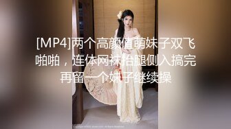 [MP4]两个高颜值萌妹子双飞啪啪，连体网袜抬腿侧入搞完再留一个妹子继续操