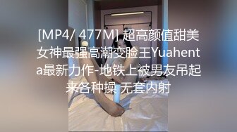 [MP4/ 477M] 超高颜值甜美女神最强高潮变脸王Yuahenta最新力作-地铁上被男友吊起来各种操 无套内射